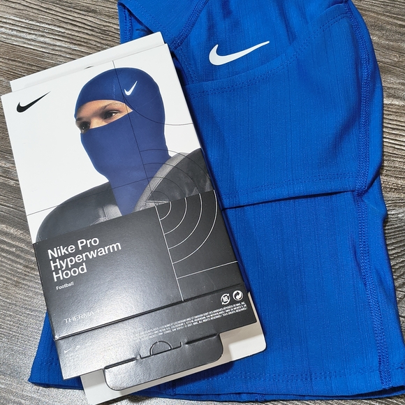 Nike Pro Hyperwarm Hood - Blue and Red - Picture 3 of 3